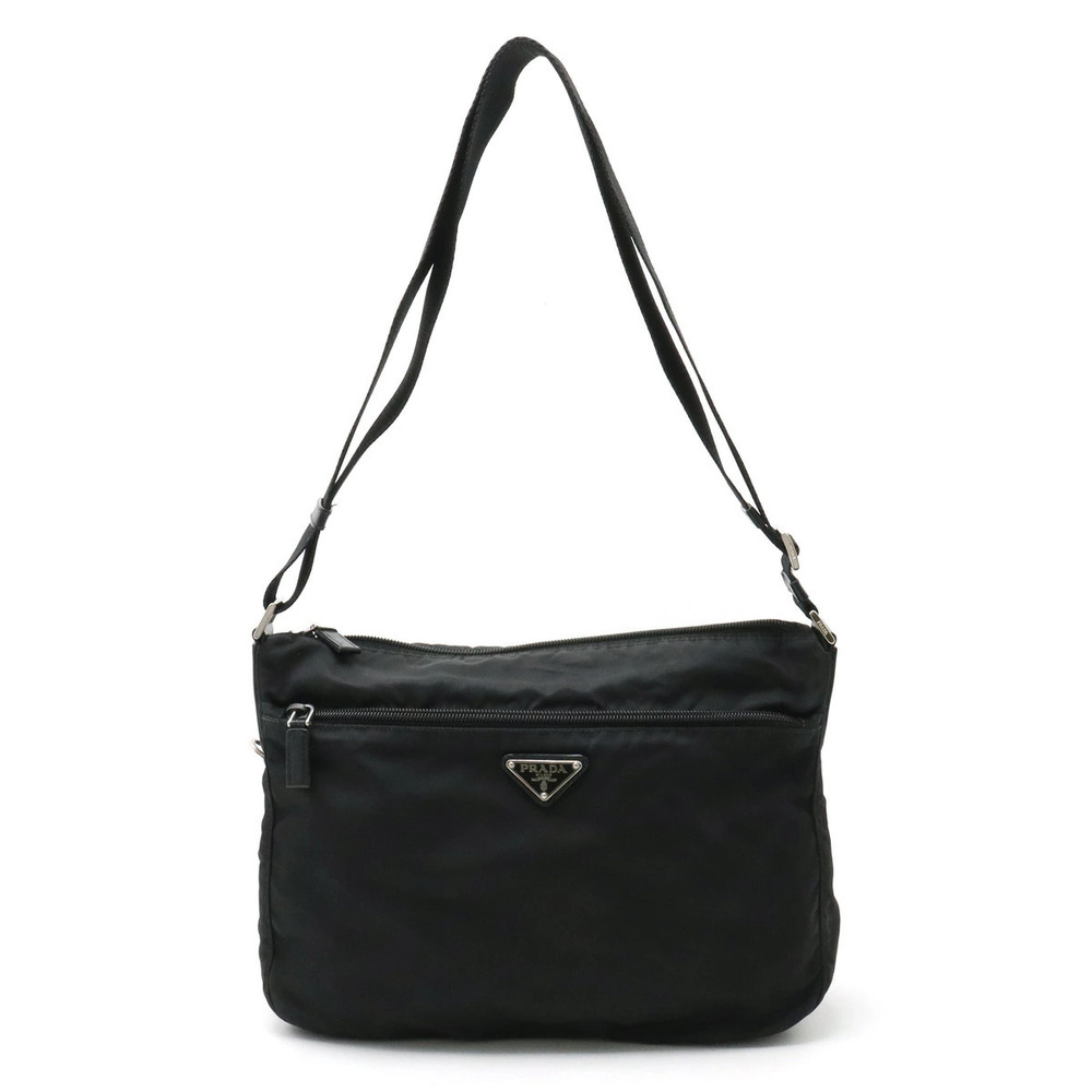 Prada VELA SPORT Crossbody Bag Leather NERO Black